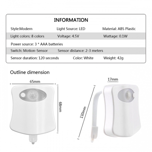 NOCNA LAMPKA DO TOALETY  LEDlight