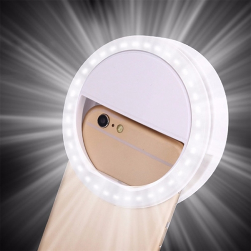 SELFIE LED PIERŚCIEŃ Z ŁADOWARKĄ USB 