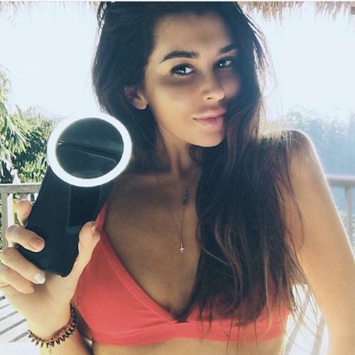 SELFIE LED PIERŚCIEŃ Z ŁADOWARKĄ USB 