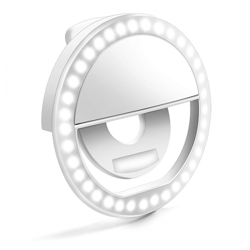 SELFIE LED PIERŚCIEŃ Z ŁADOWARKĄ USB 